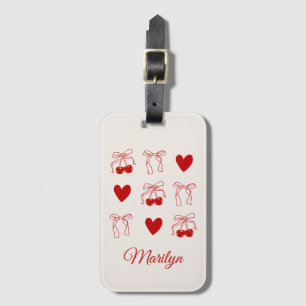 Personalisiertes Gepäckanhänger-Geschenk Cherry Ba Gepäckanhänger