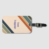 Personalisiertes Gepäckanhänger Modern Retro Farbf (Vorderseite (Horizontal))