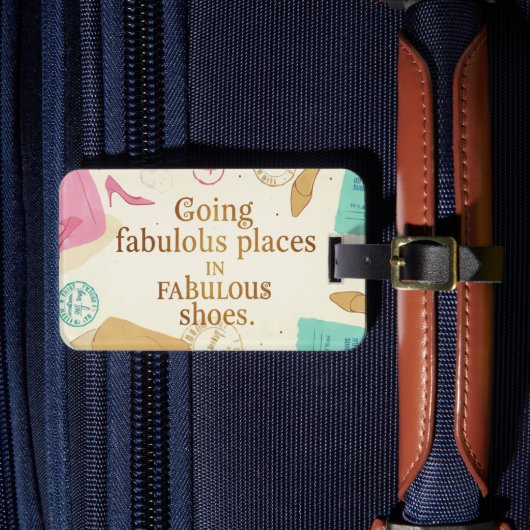 Personalisiertes Gepäckanhänger - Tolle Schuhe, To (Vorderseite Insitu 4)