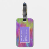 Personalisiertes Gepäckstück aus geschmolzenem Reg Gepäckanhänger (Rückseite vertikal)