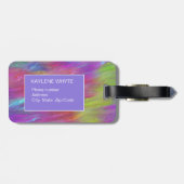 Personalisiertes Gepäckstück aus geschmolzenem Reg Gepäckanhänger (Rückseite horizontal)