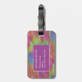 Personalisiertes Gepäckstück aus geschmolzenem Reg Gepäckanhänger (Rückseite vertikal)