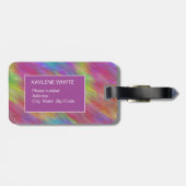 Personalisiertes Gepäckstück aus geschmolzenem Reg Gepäckanhänger (Rückseite horizontal)