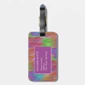 Personalisiertes Gepäckstück aus geschmolzenem Reg Gepäckanhänger (Rückseite vertikal)