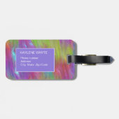 Personalisiertes Gepäckstück aus geschmolzenem Reg Gepäckanhänger (Rückseite horizontal)