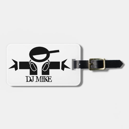 Personalisiertes Gepäckstück | DJ Gear Gepäckanhänger (Vorderseite horizontal)