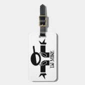 Personalisiertes Gepäckstück | DJ Gear Gepäckanhänger (Vorderseite vertikal)