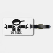 Personalisiertes Gepäckstück | DJ Gear Gepäckanhänger (Rückseite horizontal)