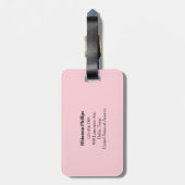 Personalisiertes Gepäckstück mit tropischem Flor Gepäckanhänger (Rückseite vertikal)