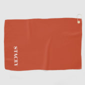 Personalisiertes gepuffertes Pumpkin-Golfhandtuch Golfhandtuch (Horizontal)