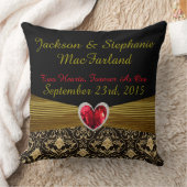 Personalisiertes gerade verheiratetes kissen (Decke)