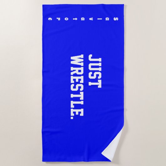 Personalisiertes gerade Wringen. Badetuch (Vorderseite)