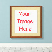 Personalisiertes gerahmtes Hinzufügen von Bildern  Leinwanddruck (Insitu (Holzboden))