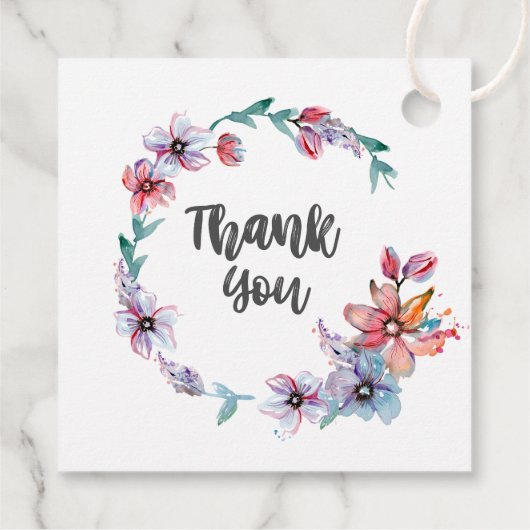 Personalisiertes Geschäft-Danke-Hangtag Geschenkanhänger (Rückseite)