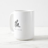 Personalisiertes Geschäft Kaffeetasse (Vorderseite Links)