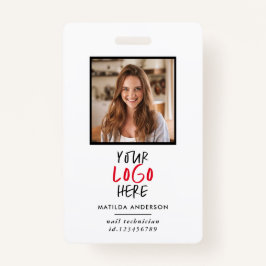 Personalisiertes Geschäft mit benutzerdefinierten Ausweis