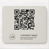 Personalisiertes Geschäft mit modernen Logos Mousepad (Vorne)