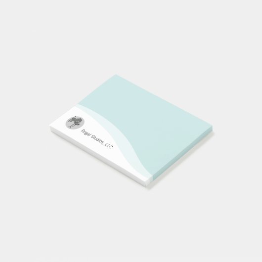 Personalisiertes Geschäft nach dem IT-System Post-it Klebezettel (angewinkelt)