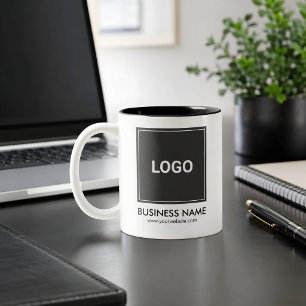 Personalisiertes Geschäftliches Werbe-Logo  Zweifarbige Tasse