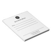 Personalisiertes Geschäftsnotizbuch Notizblock (angewinkelt)