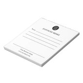Personalisiertes Geschäftsnotizbuch Notizblock (Rotiert)