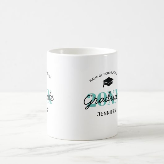 Personalisiertes Geschenk 2025 für Hochschulabsolv Kaffeetasse (Mittel)