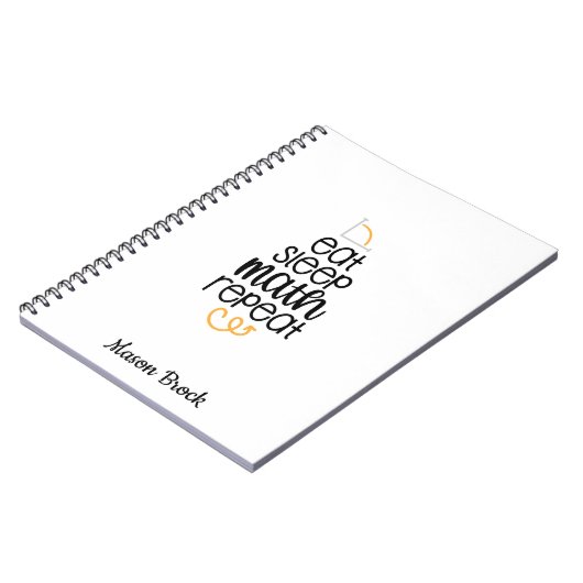 Personalisiertes Geschenk an der Mathematik-Schule Notizblock (Linke Seite)