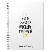 Personalisiertes Geschenk an der Mathematik-Schule Notizblock (Vorderseite)