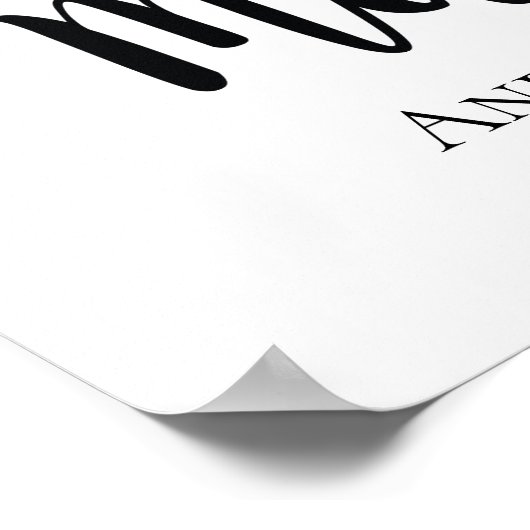 Personalisiertes Geschenk der Mutter Poster (Ecke)