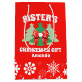 Personalisiertes Geschenk der Schwester Mittlere Geschenktüte (Vorderseite)
