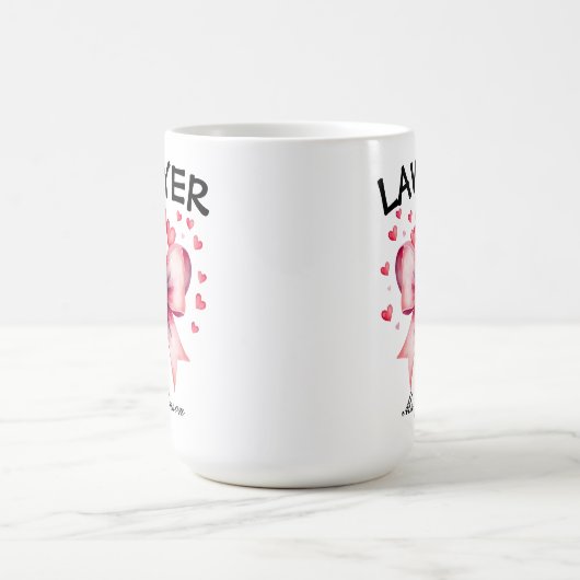 Personalisiertes Geschenk des Anwalts, Tasse von A (Mittel)