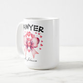 Personalisiertes Geschenk des Anwalts, Tasse von A (Vorderseite Links)