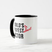 Personalisiertes Geschenk des Arztes, Weltmeistera Tasse (Vorderseite Links)