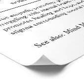 Personalisiertes Geschenk des Beraters für psychis Poster (Ecke)