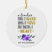 Personalisiertes Geschenk des Lehrers Keramik Ornament (Vorne)