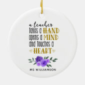 Personalisiertes Geschenk des Lehrers Keramik Ornament (Hinten)