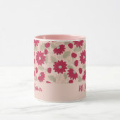 Personalisiertes Geschenk des Lehrers, rosa Gänse  Tasse (Zentrum)