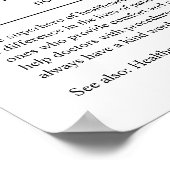 Personalisiertes Geschenk des medizinischen Assist Poster (Ecke)