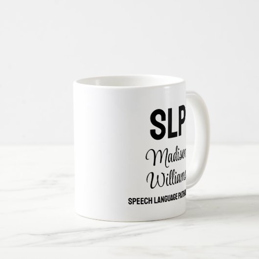 Personalisiertes Geschenk des SprachPathologen Kaffeetasse (VorderseiteRechts)