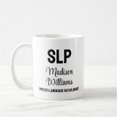 Personalisiertes Geschenk des SprachPathologen Kaffeetasse (Links)