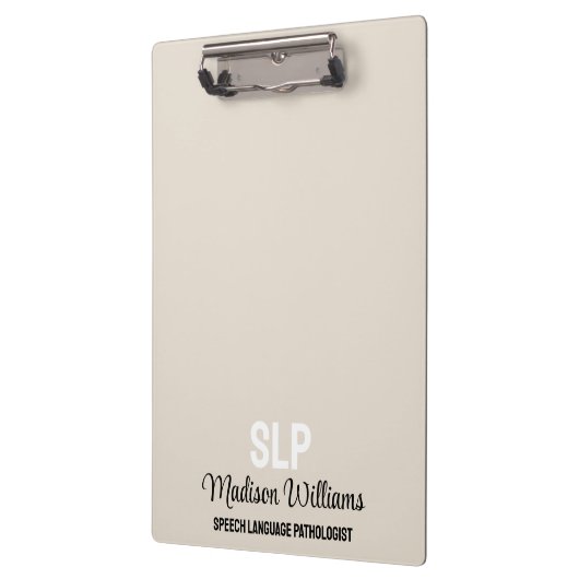 Personalisiertes Geschenk des SprachPathologen Klemmbrett (Links)