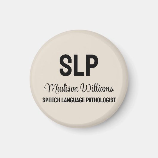 Personalisiertes Geschenk des SprachPathologen Magnet (Vorne)