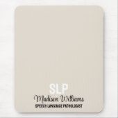 Personalisiertes Geschenk des SprachPathologen Mousepad (Vorne)
