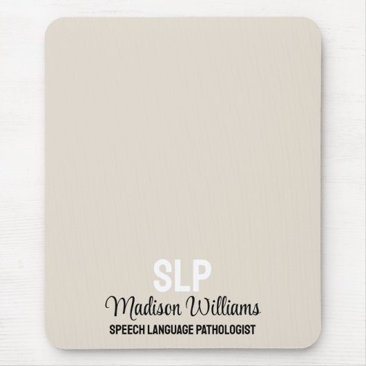 Personalisiertes Geschenk des SprachPathologen Mousepad (Vorne)