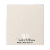 Personalisiertes Geschenk des SprachPathologen Notizblock (Vorderseite)