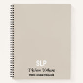 Personalisiertes Geschenk des SprachPathologen Notizblock (Vorderseite)