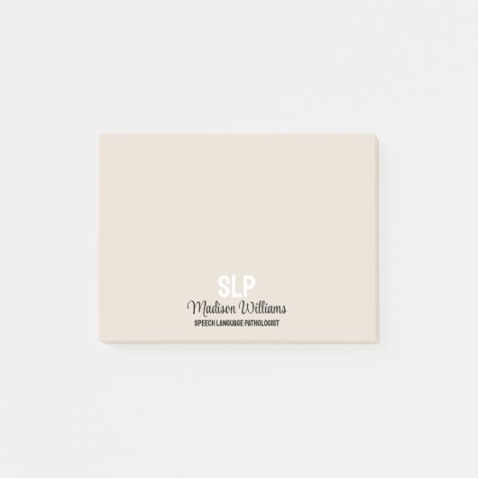 Personalisiertes Geschenk des SprachPathologen Post-it Klebezettel (Vorderseite)