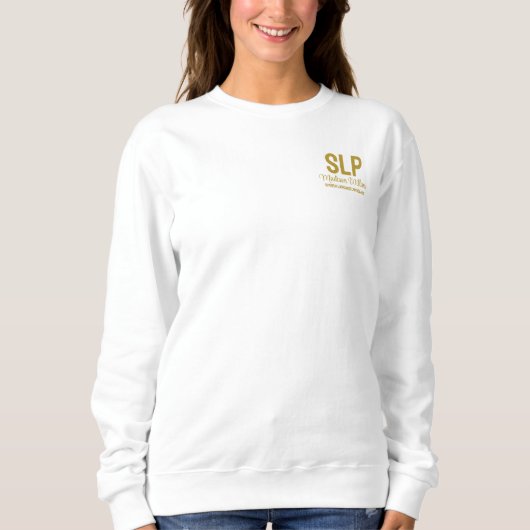 Personalisiertes Geschenk des SprachPathologen Sweatshirt (Vorderseite)