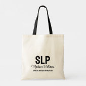 Personalisiertes Geschenk des SprachPathologen Tragetasche (Rückseite)