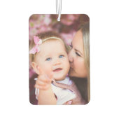 personalisiertes Geschenk, familiäres Foto Maßgesc Autolufterfrischer (Rückseite)